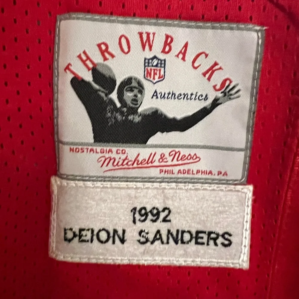 Deion Sanders Atlanta Falcons Mitchell & Ness Throwback Jersey size XXL - Picture 3 of 4